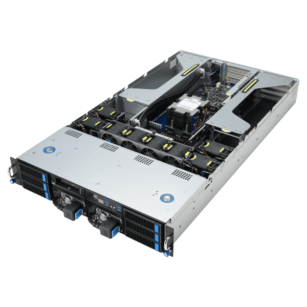 Серверная платформа 2U ASUS ESC4000A-E12 (AMD EPYC 9354, 64GB Samsung DDR5 4800MHz RDIMM, GPU NVIDIA TESLA H800 80GB PCIe, SSD Samsung PM1733 1.92TB U.2, SSD Samsung SAS 3.84TB 2.5", HDD WD Ultrastar DC HC330 10TB 7200RPM 3.5", контроллер LSI 9480-8i8e)