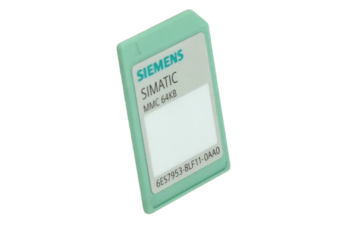 Карта памяти Siemens SIMATIC S7 6ES7953-8LF11-0AA0, 64 КБ, 3,3 В, Nflash, для S7-300/C7/ET 200S IM151 CPU