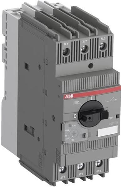 Автоматический выключатель для защиты двигателя ABB MS165-65 1SAM451000R1017, 52-65 A, 30 кА, Класс 10, с регулируемой тепловой защитой